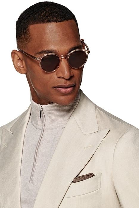 LIGHT BROWN TAILORED FIT HAVANA BLAZER LIGHT BROWN 6