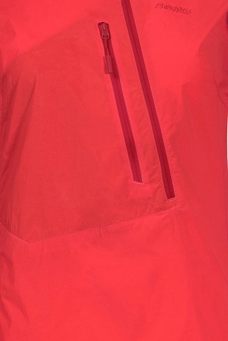 CECILIE LIGHT WIND ANORAK LIGHT DAHLIA RED/DAHLIA RED 3