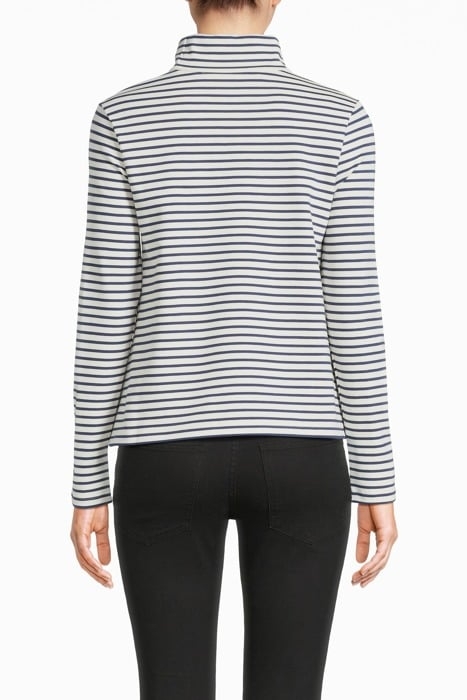 NAVY BLUE STRIPED KNIT TOP 2