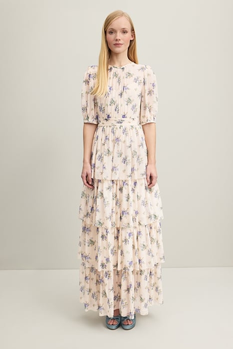 BOUVIER TIERED MAXI DRESS CREAM 1