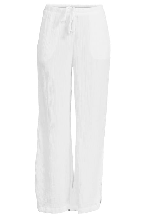 SIDE SLIT WIDE LEG WHITE 3