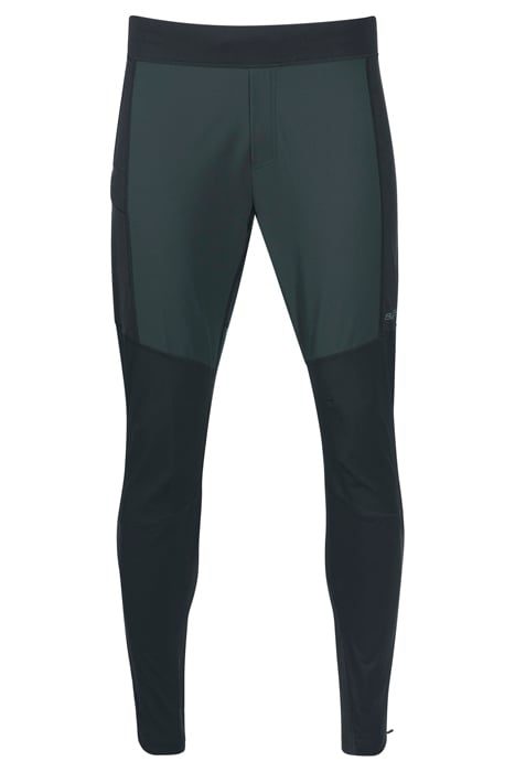 FLØYEN OUTDOOR TIGHTS MEN SOLID CHARCOAL/GREEN OASIS 3