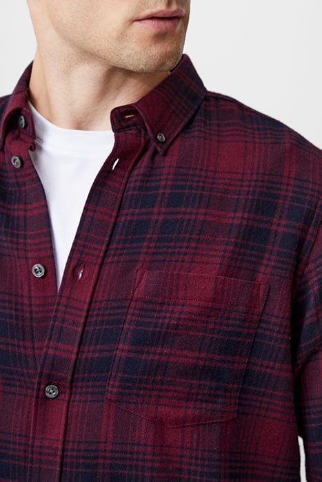 SCOT FLANNEL LS RED 5