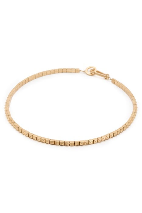 KAY STUD NECKLACE WARM BRASS 1