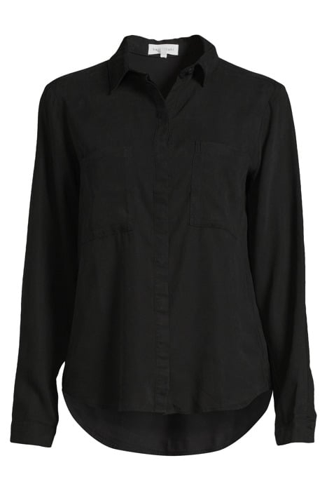 TWO POCKET CLASSIC BUTTON DOWN VINTAGE BLACK 3
