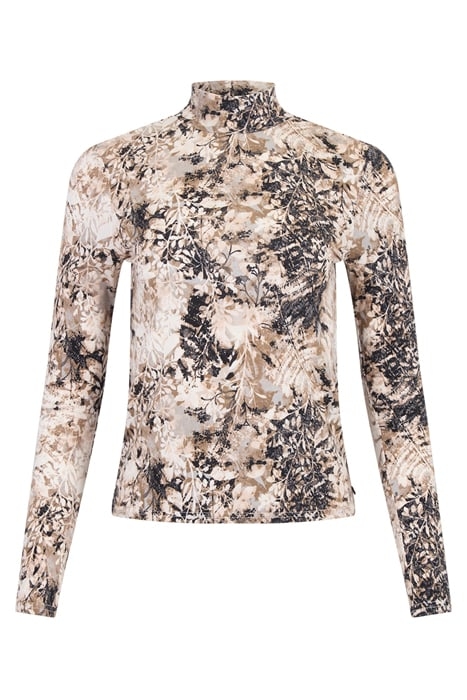 LS MOCK NECK TEE OLIVE SHADOW 2