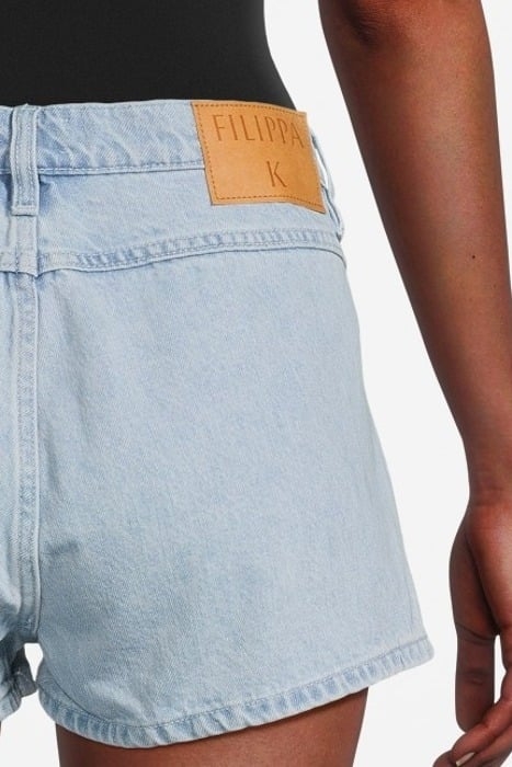 LACE FRONT SHORTS LIGHT BLUE 4