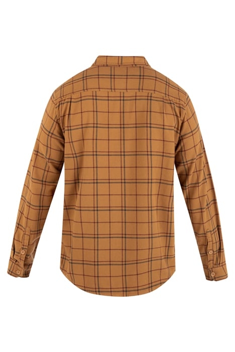 PORTLAND ORGANIC FLANNEL LONG SLEEVE EARTHSTONE 4