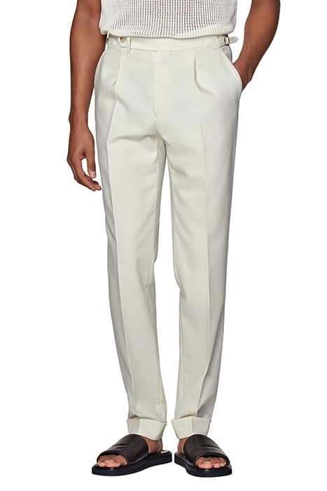 OFF-WHITE SLIM LEG TAPERED TROUSERS OFF-WHITE 1