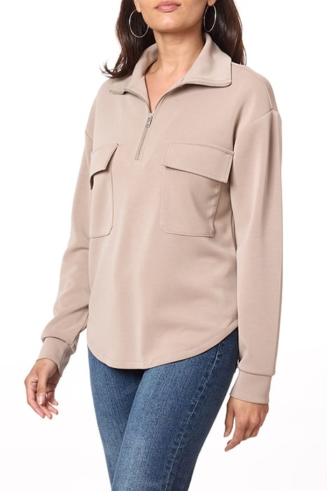 PATCH PKT ZIP FRONT MOCK NECK FUNGI 5