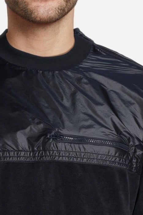 VELOUR SWEATSHIRT NIGHT BLUE 4