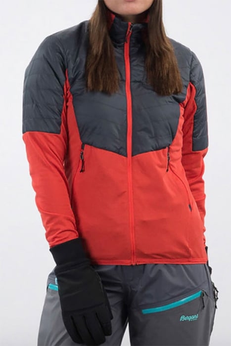SENJA MIDLAYER W JKT LIGHT DAHLIA RED / SOLID CHARCOAL 1