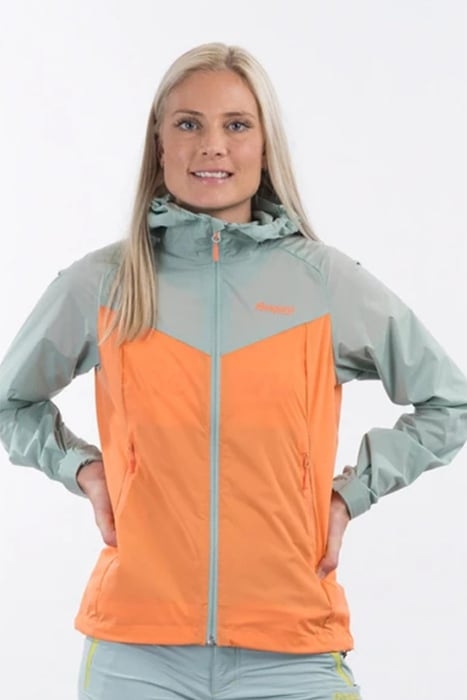 MICROLIGHT W JACKET CANTALOUPE/MISTY FOREST 3