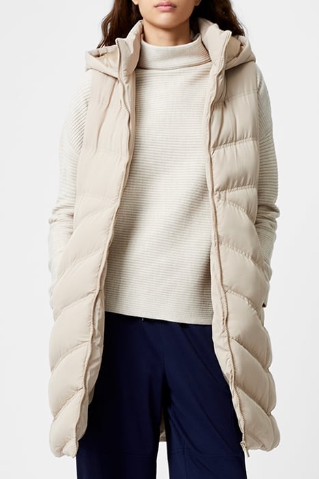 GILET ROW HOOD MID CAMEL 3