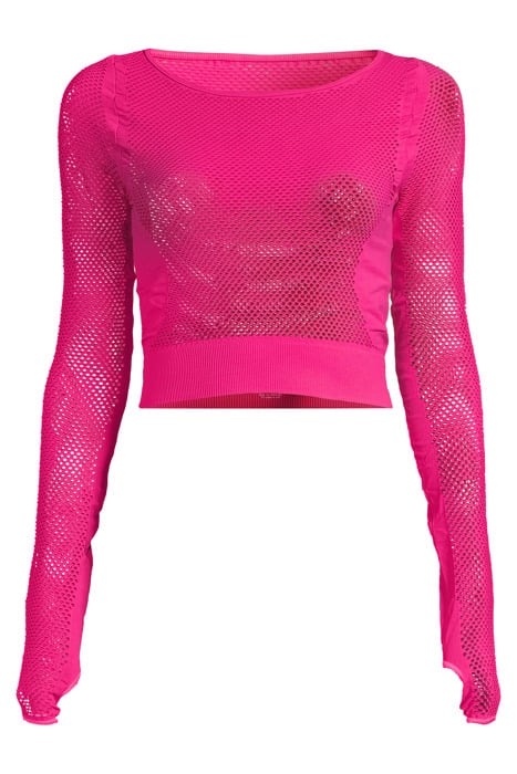 MESH LAYER TOP HOT PINK 3