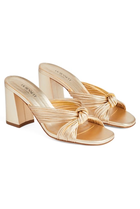 COLETTA MULTISTRAP MULE GOLD 2