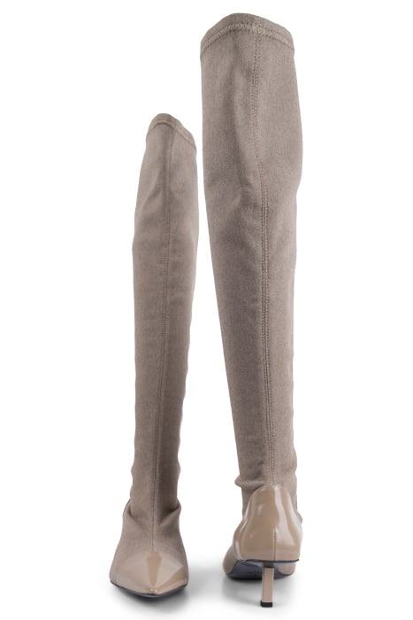POINTY KITTEN STRETCH DENIM BO SAND BEIGE 2
