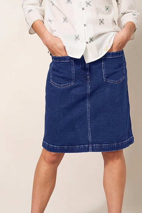 MELODY DENIM SKIRT DARK DENIM 1