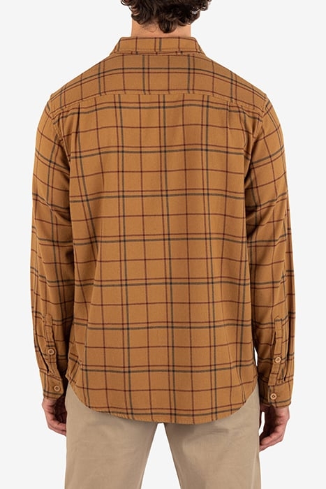 PORTLAND ORGANIC FLANNEL LONG SLEEVE EARTHSTONE 2