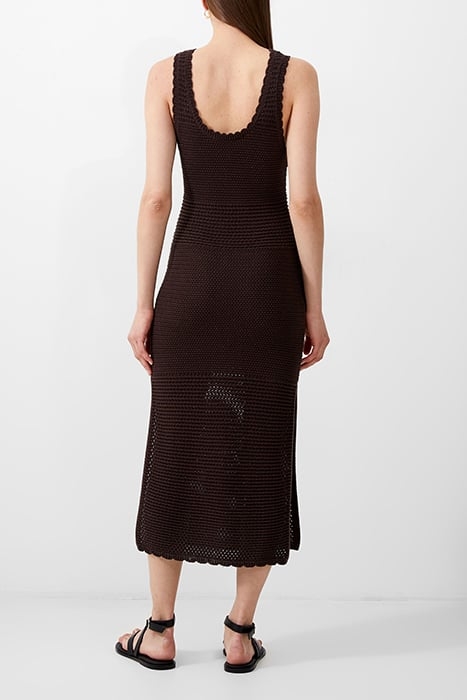 MOMO NELLIS CROCHET DRESS BROWN 2