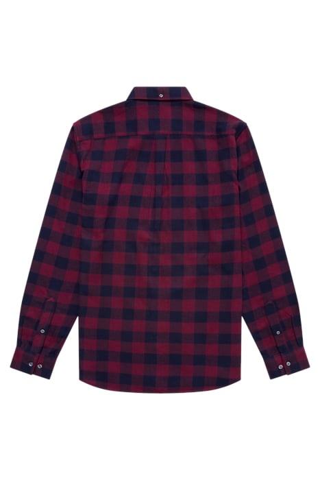 LARGE GINGHAM FLANNEL LS RED 2