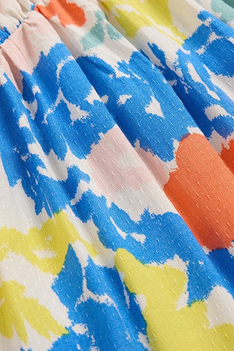 LUCY ECO VERO MINI DRESS IVORY PRINTED 4