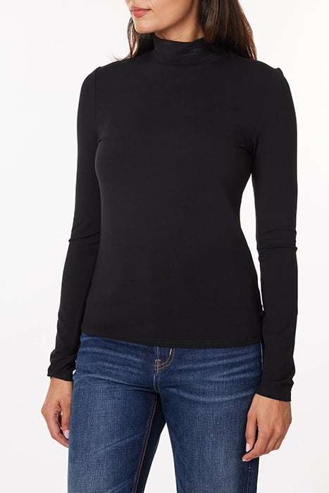 LONG SLEEVE MOCK NECK BLACK 3