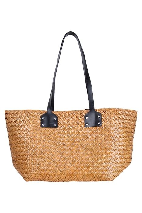 MOSLEY STRAW TOTE ALMOND BEIGE 2