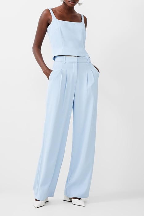 HARRY SUITING SQR NECK TOP BLUE 1