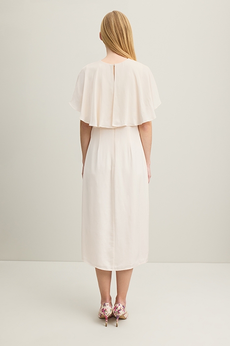 SADIE CREPE MIDI DRESS IVORY 2