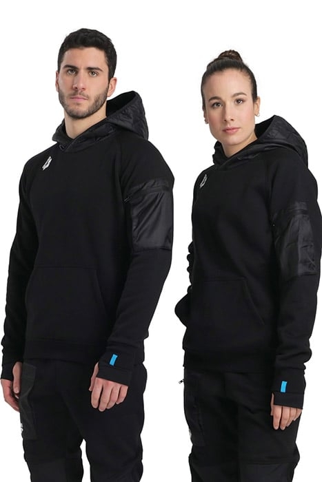 HOODED SWEAT TECH BLACK 1