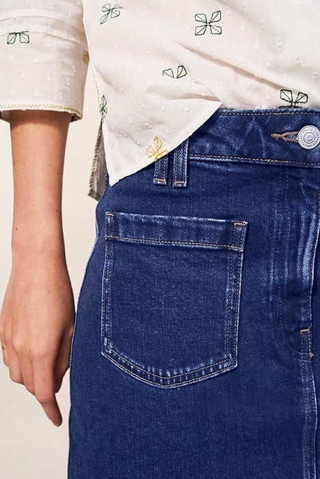 MELODY DENIM SKIRT DARK DENIM 4