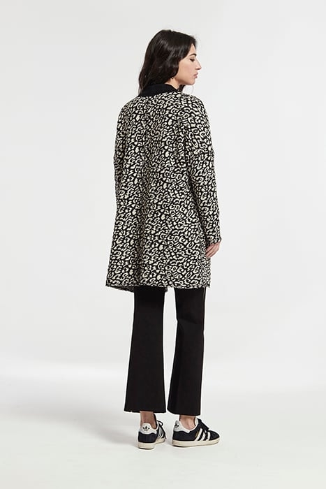 JACQUARD KNIT REVERSIBLE MISCA JACKET BLACK 4