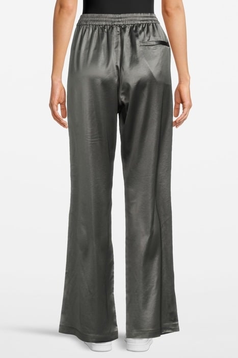 SHINY DRAPEY TRACKPANTS SAGE 2