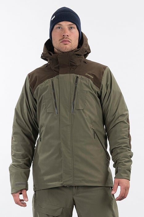 HOGNA V2 2L JKT GREEN MUD / DARK WOOD BROWN 4