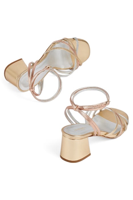 STARLET TIE SANDAL SILVER/GOLD 3