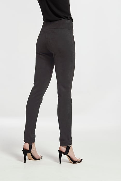 STRETCH SUEDE EFFECT LEGGING WITH MARKET FRONT SEANS BLACK 2