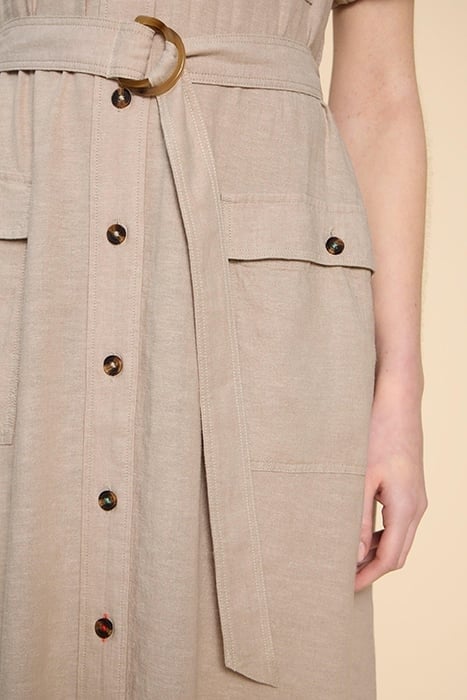 HAZEL LINEN BLEND SHIRT DRE LIGHT NATURAL 3