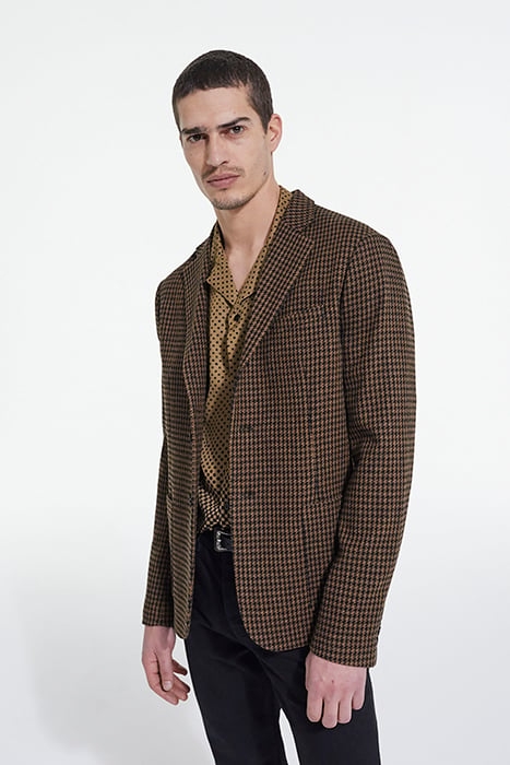 VESTE SEULE MOTIF PIED DE POULE BLACK BROWN 6