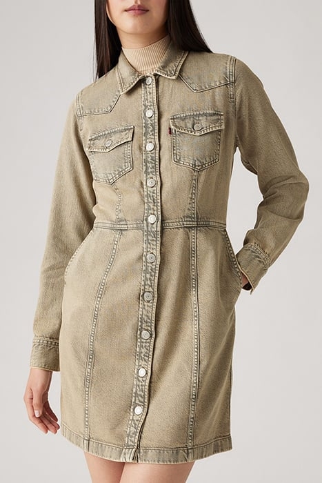 FLYNN DRESS SHIRT BEIGE 1