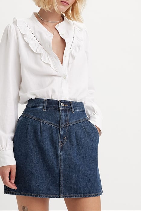 FEATHERWEIGHT DENIM SKIRT BLUE 1