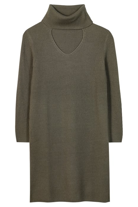 CUT-OUT DRESS GREYISH KHAKI 3