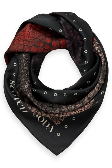 PRINTED SQUARE SCARF SNAKE 1
