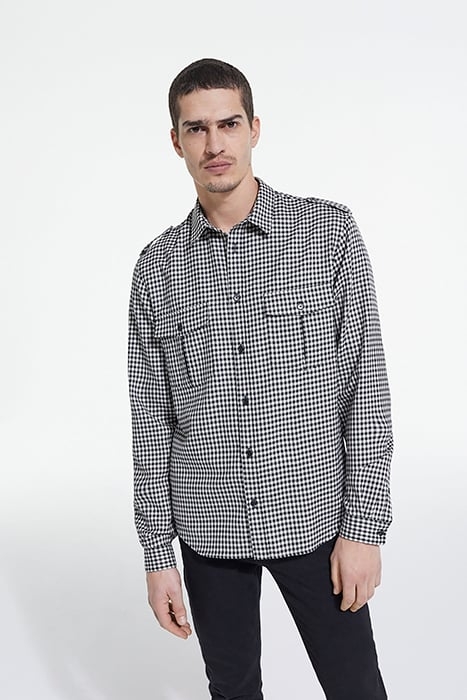 CHEMISE MANCHES LONGUES BLACK WHITE 1