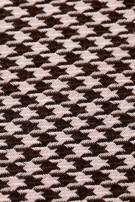 HANA - HOUNDSTOOTH HIGH RISE WIDE LEG PANTS HOUNDSTOOTH PINK 8