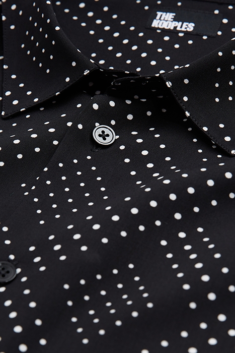 CHEMISE SLIM D BLACK WHITE 2