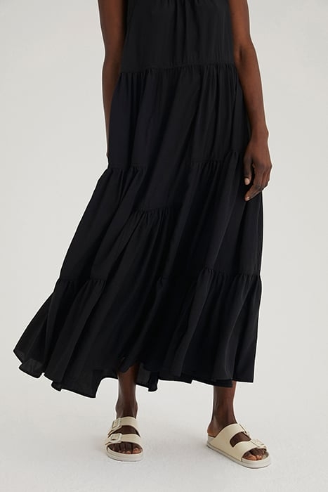 TIERED SUMMER DRESS BLACK 4