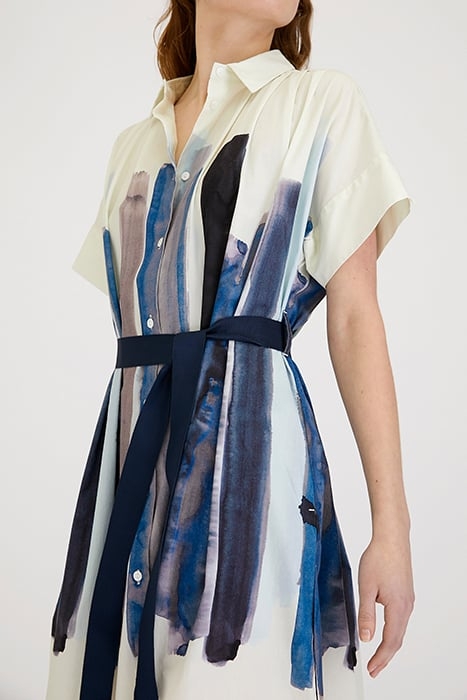 POPLIN PRINT DRESS SKYBLUE 4