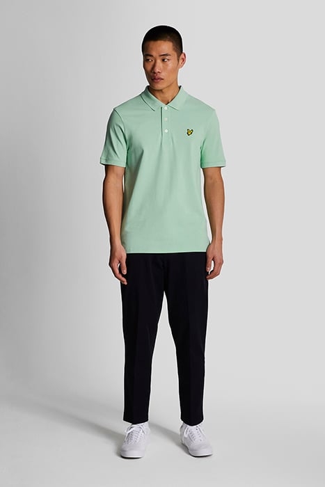 PLAIN POLO SHIRT TURQUOISE SHADOW 3
