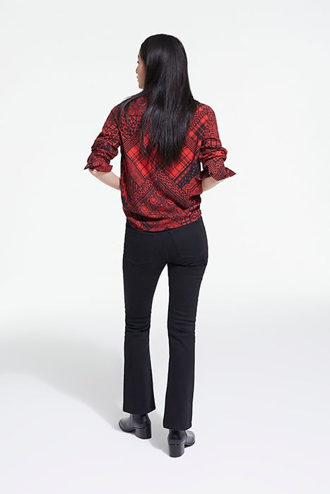 CHEMISE DETAIL PATTE BOUTONNAGE RED / BLACK 4